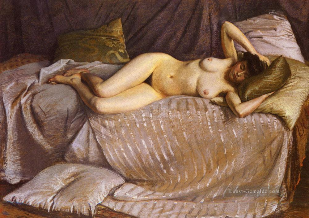 Femme Nue Etendue Sur Un Divan Gustave Caillebotte Ölgemälde